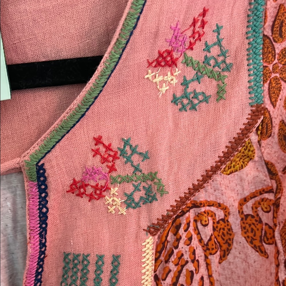 FARM Rio Pink and Red Ruffled Tiered Sundress - Picture 10 of 13